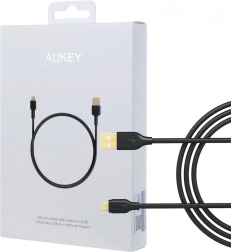 Greitojo įkrovimo micro USB kabelis AUKEY 1 m, USB‑A, 480 Mb/s