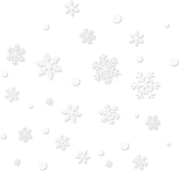 Kalėdiniai langų lipdukai RUHHY – snaigės