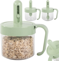 Hermetiškas prieskonių indelis su integruotu šaukšteliu ir ąsele, 0,2 l