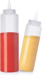 Set of Sauce Dispenser Bottles 250 and 500 ml, 2 pcs