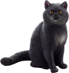 Plastic cat figurine for kids and collectors