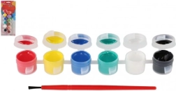 Akriliniai dažai su teptuku keramikai, stiklui ir akmenims