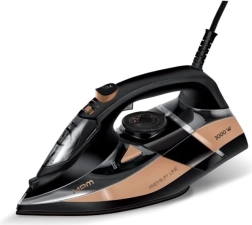 Steam iron with ceramic soleplate