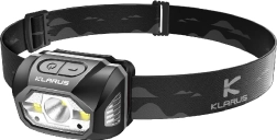 Klarus HM1 gray rechargeable headlamp with motion sensor 440 lm, 1800 mAh
