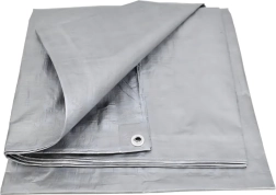 Apsauginė tentinė danga UV 2 × 3 m, 60 g/m², sidabrinė