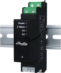 DIN relė su energijos matavimu žaliuzėms Shelly Qubino Wave Pro