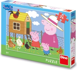 dėlionė Peppa Pig vištelės 24 dalys
