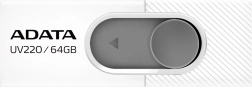 Adata UV220 USB flash drive 64 GB USB 2.0 white/gray