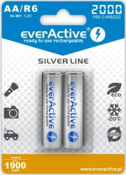 Įkraunamos baterijos AA R6 2000 mAh Ready To Use, 2 vnt.