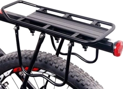 Juodas metalinis dviračio bagažinės laikiklis TRIZAND