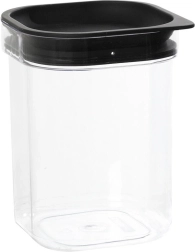 Airtight Container for Dry Foods HAMBURG 1.6 l with Black Lid