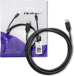 USB-C to USB-C Cable for Data Transfer and Charging, 3m, Black
