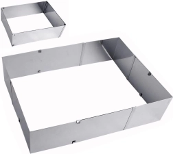 Reguliuojama plieninė kepimo forma 24–46 × 20–38 cm