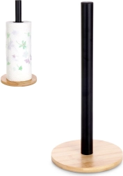 Metalinė popierinių rankšluosčių laikiklio stovelis, juodas, 32,5 cm