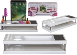 Makiažo stovas su planšetės laikikliu