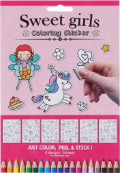 Spalvinami lipdukai mergaitėms