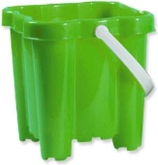 Androni smėlio kibirėlis „pilis“ su 4 bokštais, 16 cm – Žalias