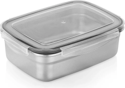 Nerūdijančio plieno maisto dėžutė su dangteliu ir sandarikliu, 1,25 l