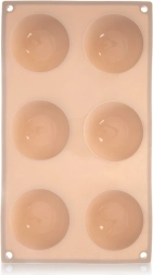 Silikoninė kepimo forma pusrutuliams 28 × 16,5 cm, smėlio spalvos