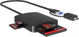 Kortelių skaitytuvas 4 viename USB Type-C + A