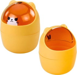 Mini stalo šiukšliadėžė oranžinė