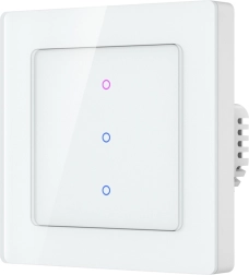 Išmanusis Wi‑Fi liečiamasis šviesos jungiklis Avatto, 3 kanalų (3gang)