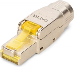 RJ45 jungtis, kat. 6A STP, skirta 10GbE ir PoE++, beįrankė metalinė, AWG 22–27
