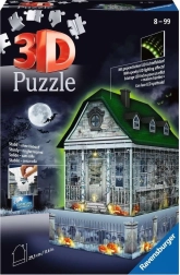 Ravensburger 3D dėlionė „Vaiduoklių namas“ su švytėjimo efektu tamsoje, 216 dalių