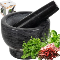 RUHHY marmurinis grūstuvas žolelėms ir prieskoniams