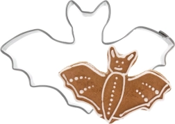 Nerūdijančio plieno sausainių formelė „Šikšnosparnis“ 8 cm