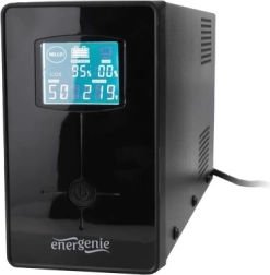 Linijinių interaktyvių UPS atsarginis maitinimo šaltinis 850 VA su LCD, USB ir 2× IEC – Energenie