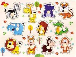 Bino mediniai safari dėlionės 11 dalių