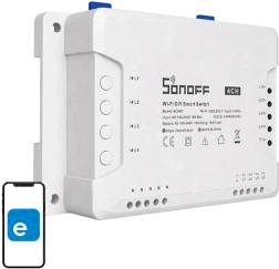 Išmanusis „Sonoff 4CH“ WiFi jungiklis