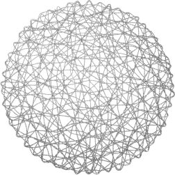 Paper Round Placemat Grey 35 cm