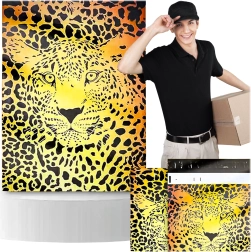 Plėveliniai pašto vokai su gepardo spauda 255 × 370 mm, 50 vnt.