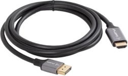 DisplayPort į HDMI kabelis 1,8 m 4K juodai–sidabrinis