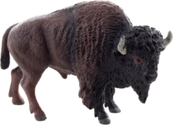 Plastic bison figurine – realistic model for kids