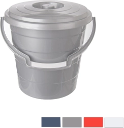 Plastikinis kibiras Hobby su dangčiu 20 l (spalvų miksas)