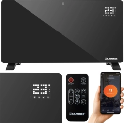 Kaminer Zelva glass electric convector heater 2500 W with Wi‑Fi and remote control