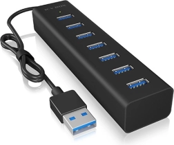 Icy Box 7-port USB 3.0 hub with AC power