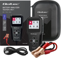 Skaitmeninis automobilio akumuliatorių testeris 3in1 su LCD 6 V, 12 V ir 24 V akumuliatoriams, 30–200 Ah