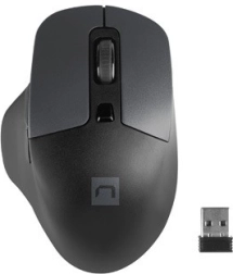 NATEC Blackbird 2 Wireless Mouse with Silent Click, 1600 DPI, Black