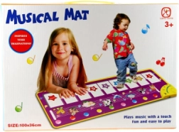 Musical piano mat with animals for kids