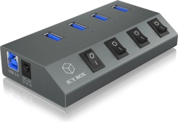 4-port USB 3.0 hub with switches IB-HUB1405C