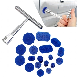 Kėbulo įlinkimų traukimo rinkinys su slankiuoju kūju (puller) ir 18 traukimo kaiščiais