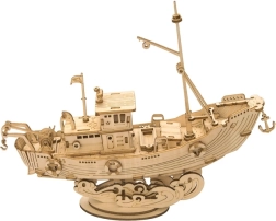 3D Wooden Puzzle Fishing Boat