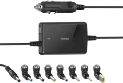 Universal car adapter for laptop 15–19 V, 70 W with USB