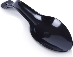 Black resting tray for spoon and ladle
