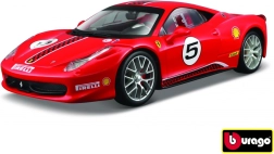 Metalinis Ferrari 458 Challenge 1:24 modelis, raudonas
