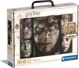 Dėlionė lagaminėlyje Harry Potter: burtininkų veidai, 1000 dalių